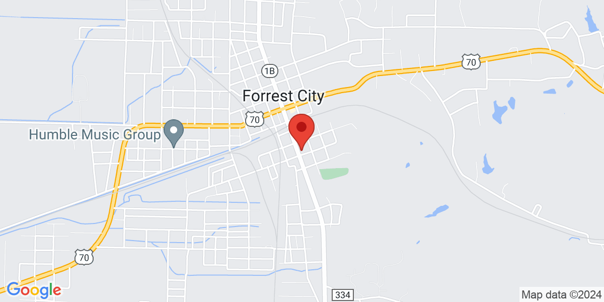 Map of Forrest City Public Library